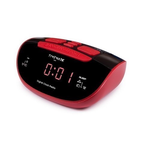 RADIO DESPERTADOR TIMEMARK CL511 ROJO